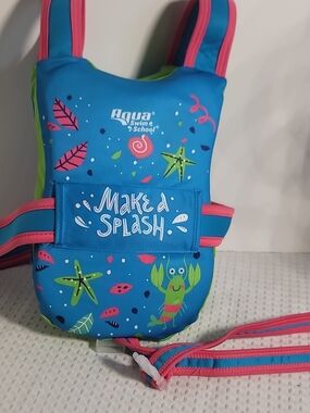 Kids Make a Splash Blue Swim Vest